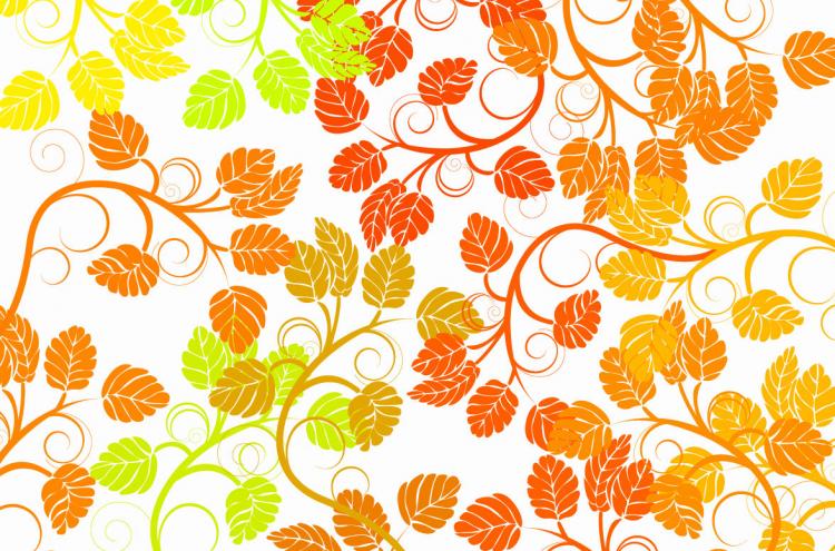 free vector Leaf Background Colorful Vector
